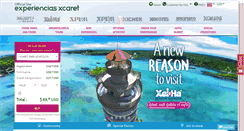 Desktop Screenshot of en.xcaretexperiencias.com